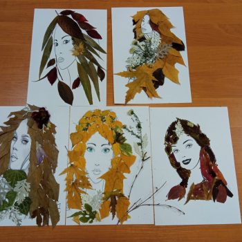 News - Art therapy: leaf portrait | Inna Foundation - Charity foundation for cancer