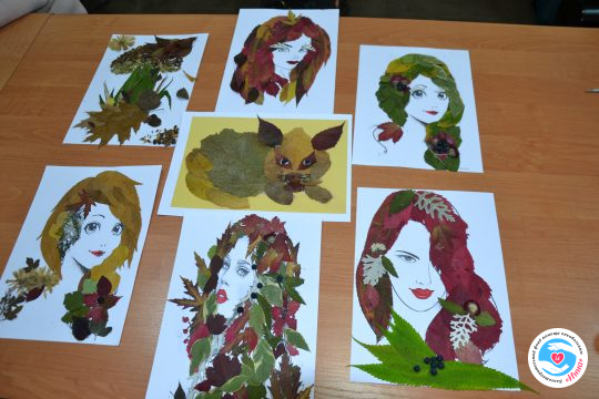 News - Art therapy session: autumn leaves and fantasy | Inna Foundation