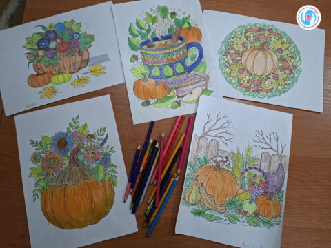 Арт-терапия. Осенние раскраски Новости - Арт-терапия. Осенние раскраски | Фонд Инна