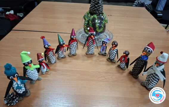 Новини - Арт-терапія. Веселі пінгвіни своїми руками! | Фонд Інна